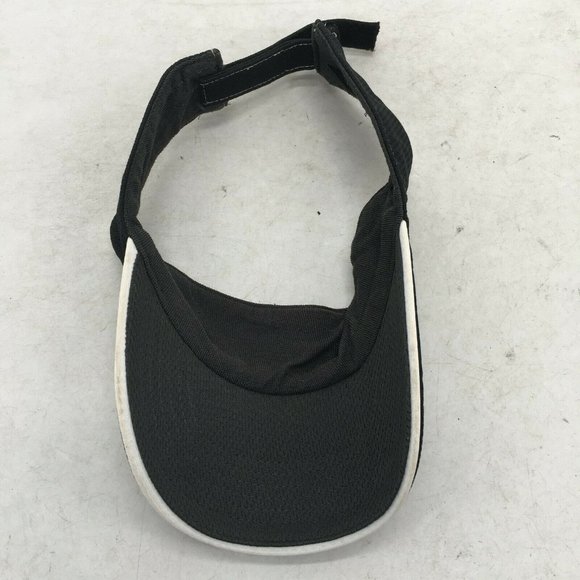 Nike Visor Cap Hat Black White Mens One Size Adjustable Curved Bill Casual/Golf - Picture 8 of 10